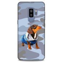 Samsung Galaxy S9 Plus Kılıf Köpek Kıyafetleri (50) Shockproof Kılıf Dakhund Puf Mont