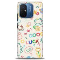 Xiaomi Redmi 12C Kılıf HD Baskılı Kılıf - Goog Luck + Tam Ekran Koruyucu