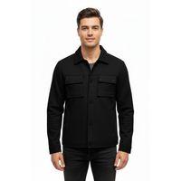 Erkek Siyah Silim Fit Mevsimlik Süet Spor Mont BGL-ST05016