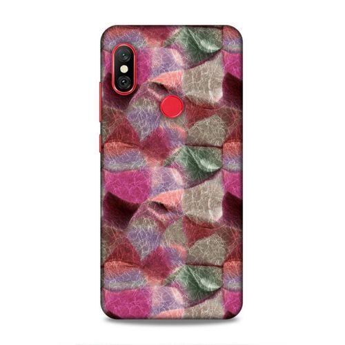 Xiaomi Redmi Note 6 Pro Uyumlu Kılıf Romans (30) Silicone Case Pembe Yeşil