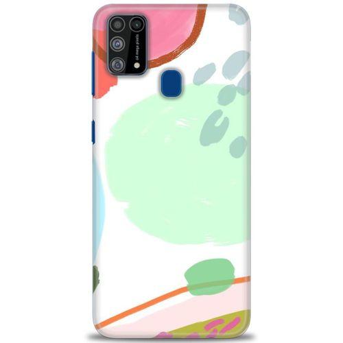 Samsung Galaxy M31 Kılıf HD Baskılı Kılıf - Benekli + Tam Ekran Koruyucu