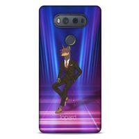 LG K61 Kılıf FunnyMaX (44) Tough Armor Kılıf Fuşya Doberman