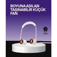 Boyun Askılı Katlanabilir Fan 1000 Mah Usb Şarjlı Taşınabilir