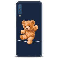 Samsung Galaxy A7 2018 Kılıf HD Baskılı Kılıf - İpteki Teddy + Tam Ekran Koruyucu