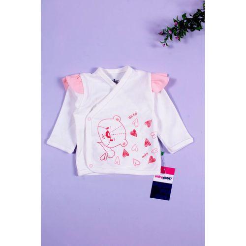 Kalp Desenli 5'li Kız Bebek Hastane Çıkış Seti