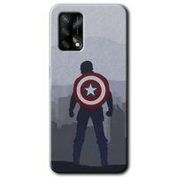 OPPO Oppo A74 Kılıf HD Desen Baskılı Arka Kapak - Captain Avenger