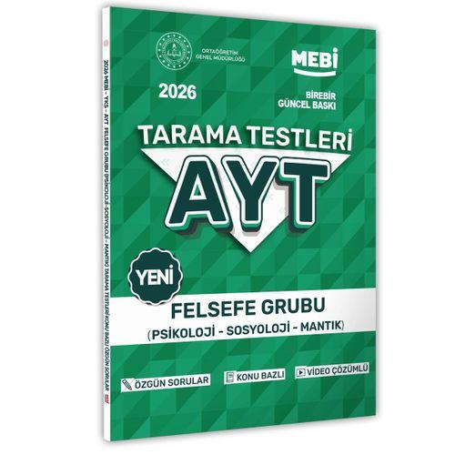 2026 YKS-AYT MEBİ-OGM Felsefe Grubu Özgün Tarama Testleri Kitabı A4 Boyut Renkli Görsel BASKI ÜCRETİ