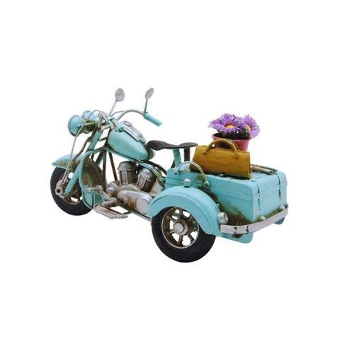 Dekoratif Metal 3 Tekerlekli Motorsiklet