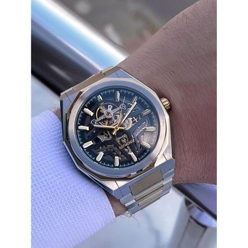 Raymond Çelik Kordon Otomatik Mekanizma 2 Yıl Garantil 5 Atm Erkek Kol Saati+Bileklik RMD.12