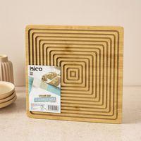 Bambu Servis ve Sunum Tahtası 28x28 cm (Çift Taraflı)