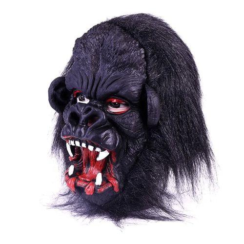 Lateks Goril Maskesi Maymun Maskesi Et Maskesi Orangutan Siyah Saçlı