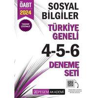 2024 ÖABT Sosyal Bilgiler Öğretmenliği Türkiye Geneli 4-5-6 Deneme Seti Pegem Yayınları