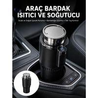 Isıtma Soğutma Özellikli Araç Bardaklığı Çakmak Girişli Akıllı Yeni Nesil