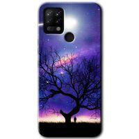 Tecno Pova HD Baskılı Kılıf + 9D Tam Ekran Koruyucu - Uzay Silüet