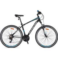 Kron TX100 28 Jant Trekking Bisiklet Mat Siyah-Gri/Mavi 46 cm