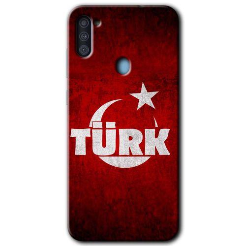 Samsung Galaxy M11 Kılıf HD Desen Baskılı Arka Kapak - Ayyıldız Türk