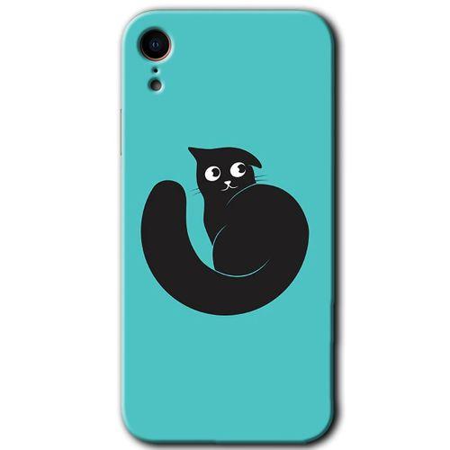 Potkal Hediye Fabrikası iPhone XR Kılıf HD Desen Baskılı Arka Kapak - Cat Vector