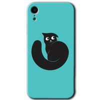 Potkal Hediye Fabrikası iPhone XR Kılıf HD Desen Baskılı Arka Kapak - Cat Vector
