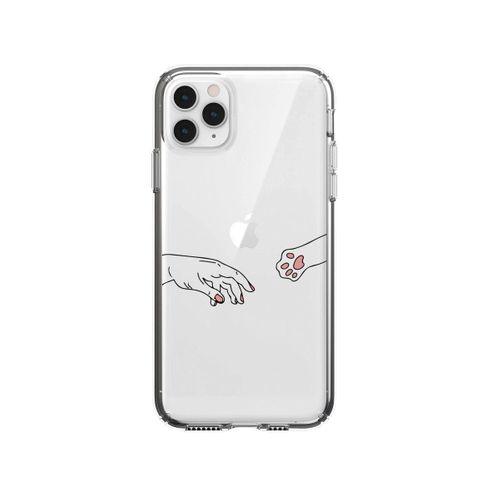 iPhone 11 Pro Max Hand And Paw Premium Şeffaf Telefon Kılıfı