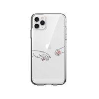 iPhone 11 Pro Max Hand And Paw Premium Şeffaf Telefon Kılıfı