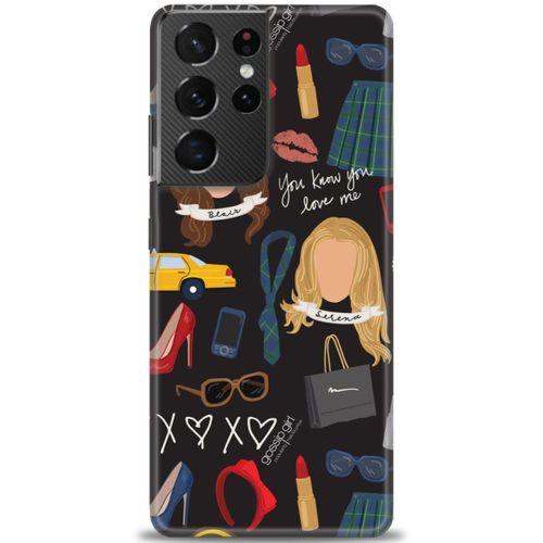 Samsung Galaxy S21 Ultra Kılıf HD Baskılı Kılıf - Selena + Tam Ekran Koruyucu