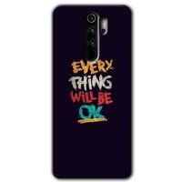 MRCİLETİSİM Xiaomi Redmi Note 8 Pro Kılıf Kapak - Everything +Hayalet Ekran Yandan Gözükmez