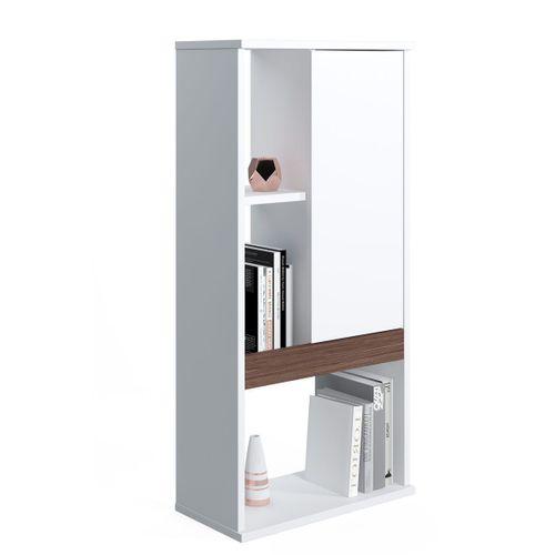 Ruum Store By Doğtaş Zein Kitaplık Kapaklı Ceviz Opak Beyaz