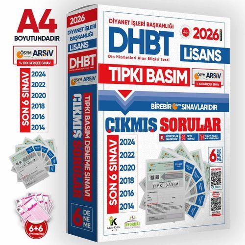 2026 KPSS-DHBT Lisans ÖSYM Çıkmış Soru Tıpkı Basım 6’lı Kitapçık Türkiye Geneli Deneme Paketi