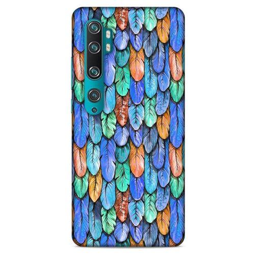 Xiaomi Mi Note 10 Kılıf Desenli Özel Seri Tüyler (37) Silicone Cover