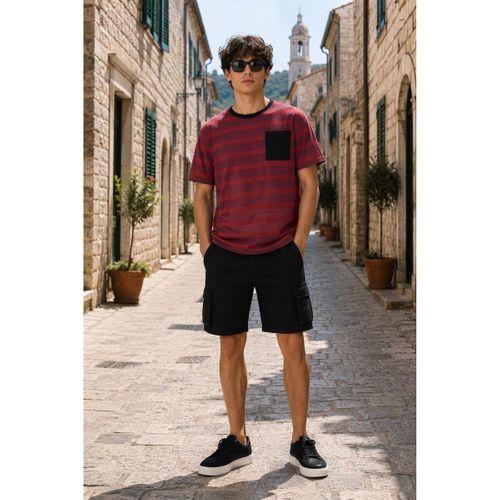 ALEXANDERGARDI Cep Detaylı Çizgili T-shirt