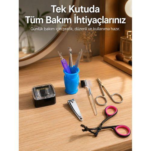 Ev Tipi Manikür Seti Cımbız Tırnak Makası Kaş Makası Bakım Kiti