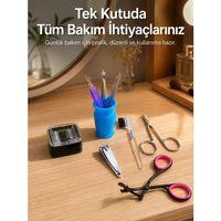 Ev Tipi Manikür Seti Cımbız Tırnak Makası Kaş Makası Bakım Kiti
