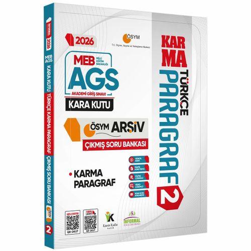 2026 MEB AGS Türkçenin Kara Kutusu PARAGRAF 2 KARMA ÖSYM Çıkmış Soru Bankası Konu Özetli Çözümlü