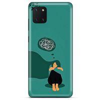 Huawei Y5P Kılıf Depresyon (11) Tam Koruma Siyah Gri