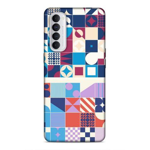 Oppo Reno 4 Pro Uyumlu Kılıf Insomnia (5) Koruma Kabı Lacivert Kırmızı