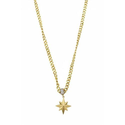 Kutup Yıldızı Zincir Kolye - Altın