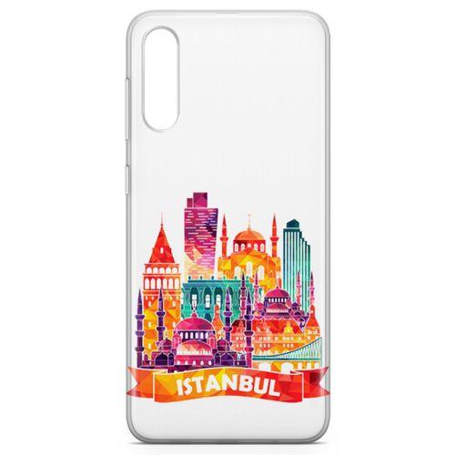 Samsung Galaxy A50s Kılıf İstanbul Turistik Mekanlar Arka Kapak Koruma Desenli Full Koruyucu