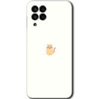 Samsung Galaxy M33 HD Baskılı Kılıf + 9D Tam Ekran Koruyucu - Cat Minimalism