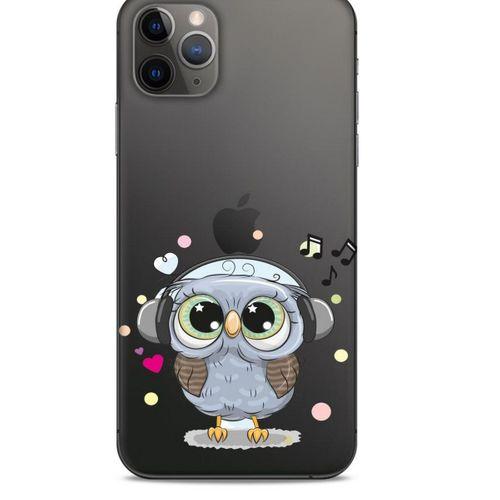 Zoologix (71) Apple Iphone 11 Pro Max Şeffaf Kılıf Silikon Desenli