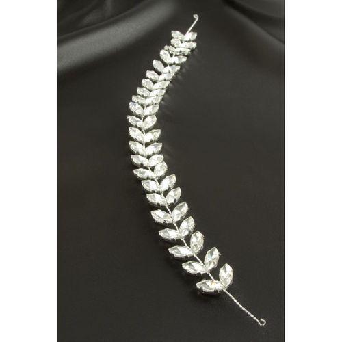 Yaprak Taşlı Saç Aksesuarı