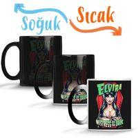Elvira Mistress Of The Dark Sihirli Kupa Bardak Porselen
