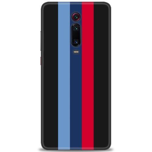 Xiaomi Mi 9T Kılıf HD Baskılı Kılıf - Bordo Çubuk + Tam Ekran Koruyucu