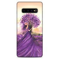 Y.Liva-2021 Özel Seri Lavanta Samsung Galaxy S10 Plus Kılıf Silikon Kapak