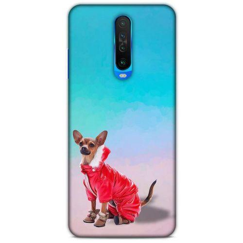 Xiaomi Poco X2 Kılıf Köpek Kıyafetleri (17) Tasarım Kılıf Russian Chihuahua Mont