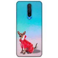 Xiaomi Poco X2 Kılıf Köpek Kıyafetleri (17) Tasarım Kılıf Russian Chihuahua Mont