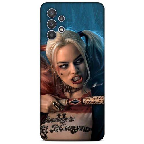 Samsung Galaxy A32 Uyumlu Kılıf Harley Quinn (13) Silikon Kap Mavi