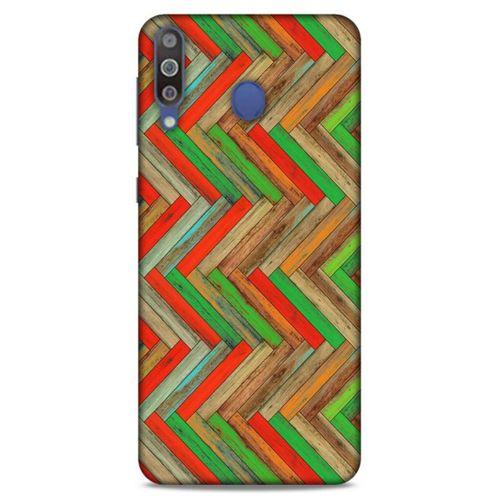 Lopard Samsung Galaxy M30 Uyumlu Kılıf Wood'X (34) Slim Armor Kılıf Desenli