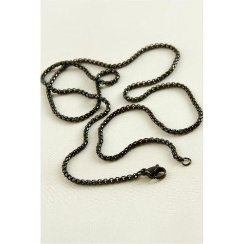 Kare Zincir Çelik Kolye 45 cm