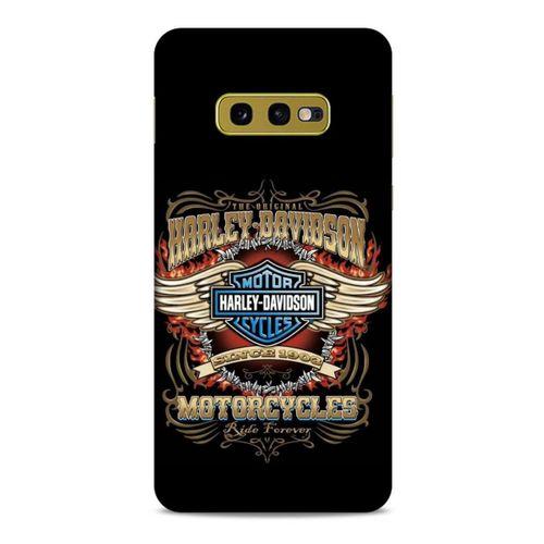 Samsung Galaxy S10e Uyumlu Kılıf Motorsiklet (6) Silikon Kılıf Harley Davidson