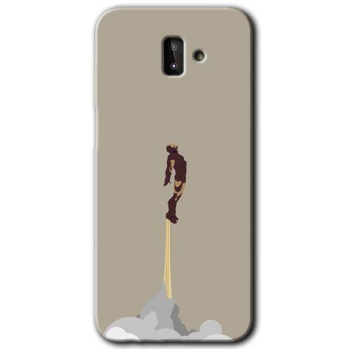 Galaxy J8 Kılıf HD Desen Baskılı Arka Kapak - İronman-Airport + Kırılmaz Cam